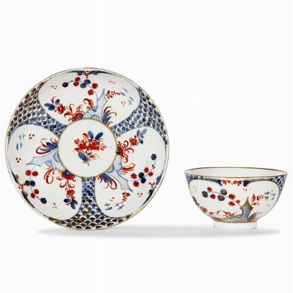 TAZZINA CON PIATTINO, VENEZIA, MANIFATTURA COZZI, 1770 CIRCA  - Asta  TAZZINE DA COLLEZIONE - Associazione Nazionale - Case d'Asta italiane