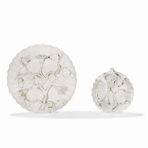 TAZZINA CON PIATTINO, DOCCIA, MANIFATTURA GINORI, 1750-1760  - Asta  TAZZINE DA COLLEZIONE - Associazione Nazionale - Case d'Asta italiane