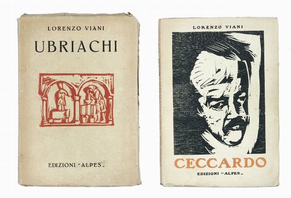 Lorenzo Viani : Gli ubriachi.  - Asta Libri, autografi e manoscritti - Associazione Nazionale - Case d'Asta italiane