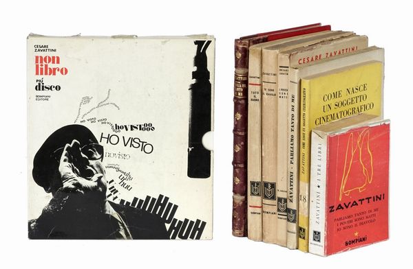 Cesare Zavattini : Raccolta di 8 opere di Cesare Zavattini.  - Asta Libri, autografi e manoscritti - Associazione Nazionale - Case d'Asta italiane