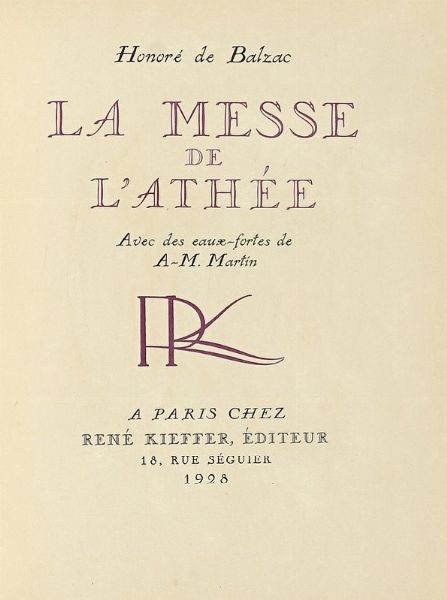 HONOR (DE) BALZAC : La connestable conte drolatique dudit sieur [...] calligraphie et ymag par Pierre Nol.  - Asta Libri, autografi e manoscritti - Associazione Nazionale - Case d'Asta italiane