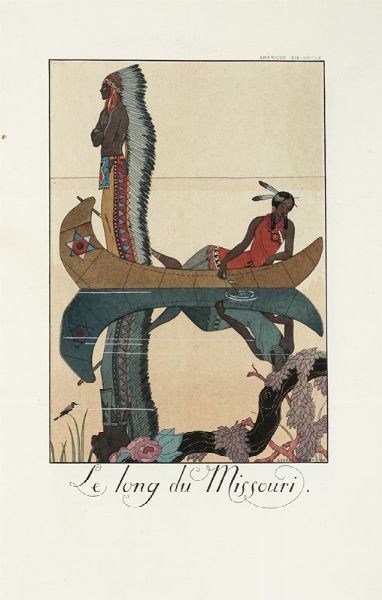 GEORGE BARBIER : Falbalas & Fanfreluches pour 1923 (-1924).  - Asta Libri, autografi e manoscritti - Associazione Nazionale - Case d'Asta italiane