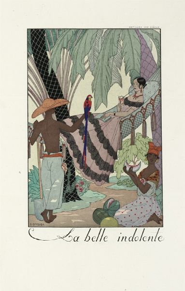 GEORGE BARBIER : Falbalas & Fanfreluches pour 1923 (-1924).  - Asta Libri, autografi e manoscritti - Associazione Nazionale - Case d'Asta italiane