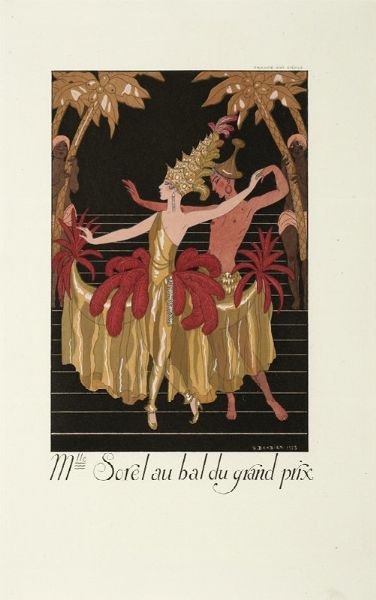 GEORGE BARBIER : Falbalas & Fanfreluches pour 1923 (-1924).  - Asta Libri, autografi e manoscritti - Associazione Nazionale - Case d'Asta italiane