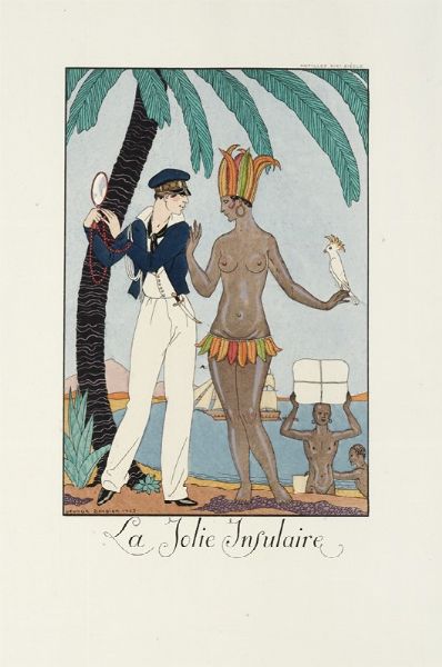 GEORGE BARBIER : Falbalas & Fanfreluches pour 1923 (-1924).  - Asta Libri, autografi e manoscritti - Associazione Nazionale - Case d'Asta italiane