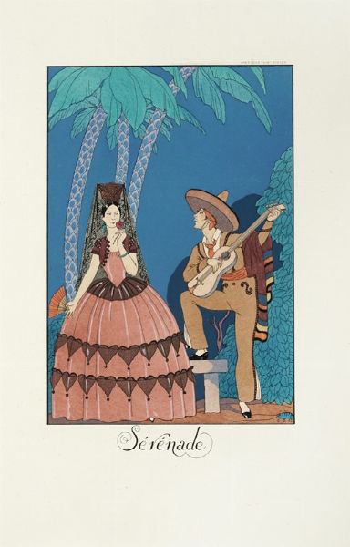 GEORGE BARBIER : Falbalas & Fanfreluches pour 1923 (-1924).  - Asta Libri, autografi e manoscritti - Associazione Nazionale - Case d'Asta italiane