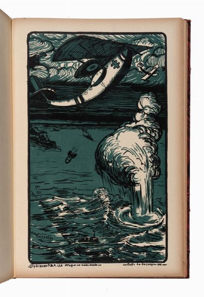 MAURICE BUSSET : En avion. Vols et combats. Estampes et récits de la Grande Guerre, 1914-1918.  - Asta Libri, autografi e manoscritti - Associazione Nazionale - Case d'Asta italiane