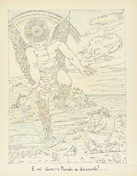 Giorgio de Chirico : L'Apocalisse. 20 litografie originali [...]. Introduzione di Massimo Bontempelli.  - Asta Libri, autografi e manoscritti - Associazione Nazionale - Case d'Asta italiane