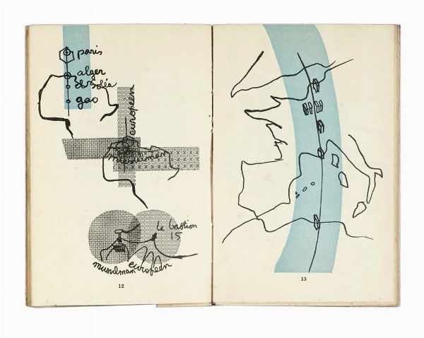 LE CORBUSIER [PSEUD. DI JEANNERET-GRIS CHARLES-EDOUARD] : Posie sur Alger.  - Asta Libri, autografi e manoscritti - Associazione Nazionale - Case d'Asta italiane