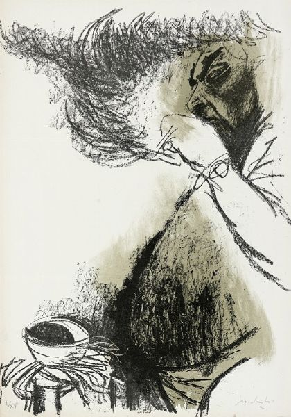 Carlo Mattioli : 5 litografie di Mattioli.  - Asta Libri, autografi e manoscritti - Associazione Nazionale - Case d'Asta italiane