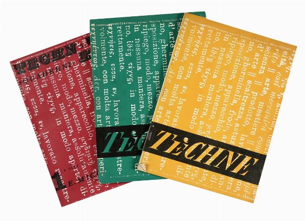 Eugenio Miccini : Techne.  - Asta Libri, autografi e manoscritti - Associazione Nazionale - Case d'Asta italiane