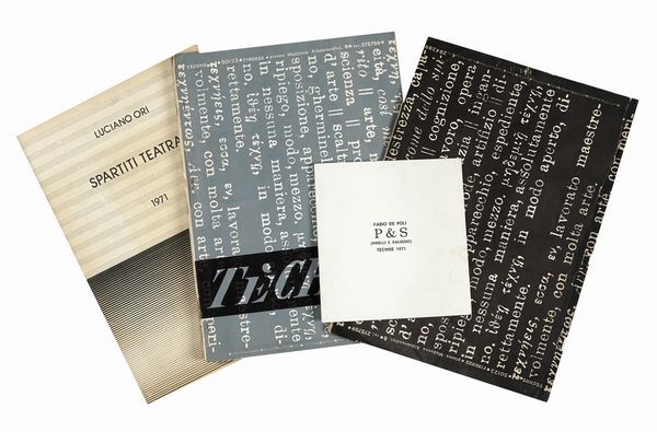 Eugenio Miccini : Techne.  - Asta Libri, autografi e manoscritti - Associazione Nazionale - Case d'Asta italiane