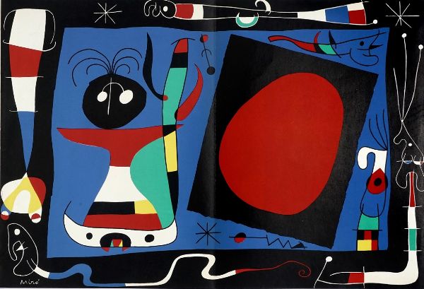 Joan Mir : Derriere Le Miroir: 10 Ans d?Edition 1946-1956.  - Asta Libri, autografi e manoscritti - Associazione Nazionale - Case d'Asta italiane