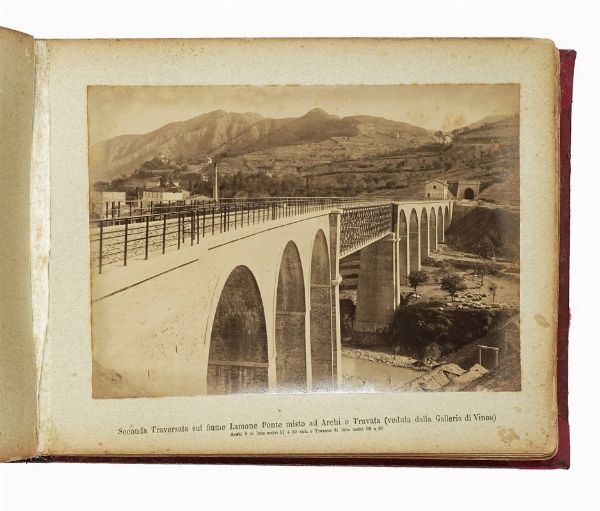 Album di fotografie della ferrovia Faenza - Firenze.  - Asta Libri, autografi e manoscritti - Associazione Nazionale - Case d'Asta italiane