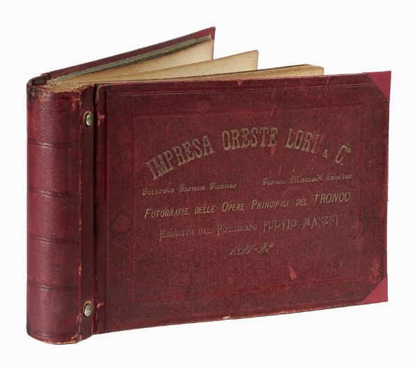 Album di fotografie della ferrovia Faenza - Firenze.  - Asta Libri, autografi e manoscritti - Associazione Nazionale - Case d'Asta italiane