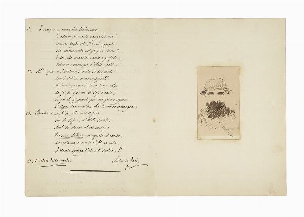 Liber amicorum appartenuto al musicista Beniamino Cesi e alla sua famiglia.  - Asta Libri, autografi e manoscritti - Associazione Nazionale - Case d'Asta italiane