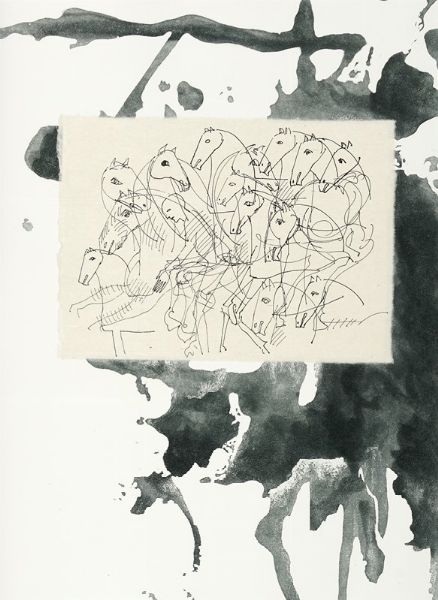 Mimmo Paladino : Don Chisciotte.  - Asta Libri, autografi e manoscritti - Associazione Nazionale - Case d'Asta italiane