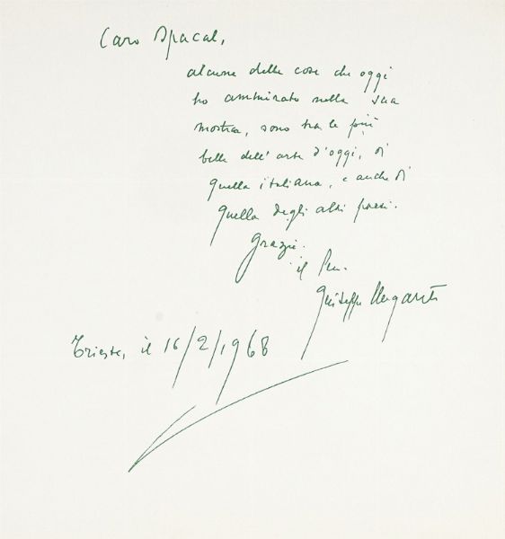 LUIGI SPACAL : Luigi Spacal. Opera grafica. 1936-1967. Testi di Rodolfo Pallucchini e Franco Russoli. Catalogo a cura di Giulio Montenero  - Asta Libri, autografi e manoscritti - Associazione Nazionale - Case d'Asta italiane