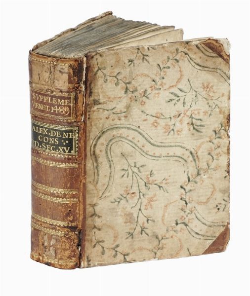 NICOLAUS (DE) AUSMO : Supplementum Summae Pisanellae. [Segue:] Alexander de Nevo: Consilia contra Judaeos foenerantes.  - Asta Libri, autografi e manoscritti - Associazione Nazionale - Case d'Asta italiane