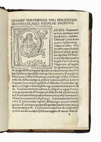 GUARINO VERONESE : [Regulae grammaticales]. Grammaticales regulae.  - Asta Libri, autografi e manoscritti - Associazione Nazionale - Case d'Asta italiane