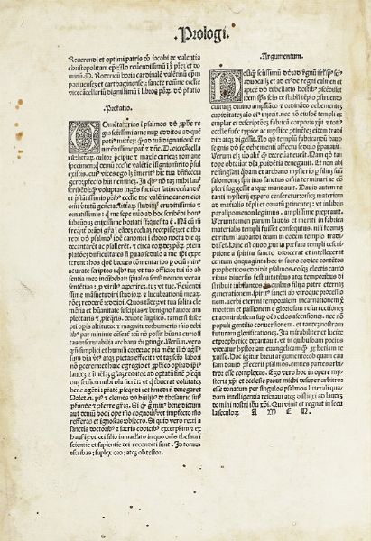 Jaime Perez de Valencia : Commentaria in Psalmos.  - Asta Libri, autografi e manoscritti - Associazione Nazionale - Case d'Asta italiane