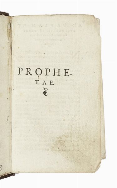 Prophetae. Machabaeorum libri duo.  - Asta Libri, autografi e manoscritti - Associazione Nazionale - Case d'Asta italiane