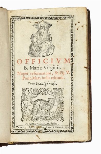 Officium B. Mariae Virginis.  - Asta Libri, autografi e manoscritti - Associazione Nazionale - Case d'Asta italiane