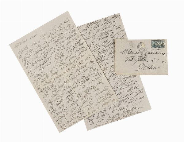 EDDA MUSSOLINI : 3 lettere autografe inviate al giovane amico Marino Viarana.  - Asta Libri, autografi e manoscritti - Associazione Nazionale - Case d'Asta italiane
