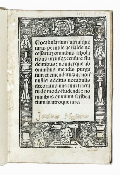 Vocabularium utriusque iuris.  - Asta Libri, autografi e manoscritti - Associazione Nazionale - Case d'Asta italiane