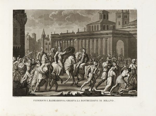 [Fasti di Milano o quadri storici della citt e della provincia di Milano].  - Asta Libri, autografi e manoscritti - Associazione Nazionale - Case d'Asta italiane