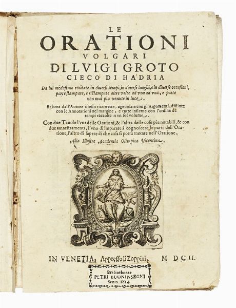 Lotto composto di 4 edizioni del XVII secolo.  - Asta Libri, autografi e manoscritti - Associazione Nazionale - Case d'Asta italiane
