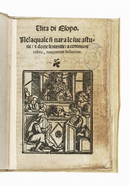 AESOPUS : Fabulae Aesopicae.  - Asta Libri, autografi e manoscritti - Associazione Nazionale - Case d'Asta italiane