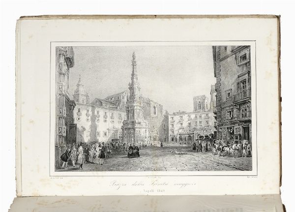 GIAMBATTISTA AJELLO : Napoli e i luoghi celebri delle sue vicinanze. Volume I (-II).  - Asta Libri, autografi e manoscritti - Associazione Nazionale - Case d'Asta italiane