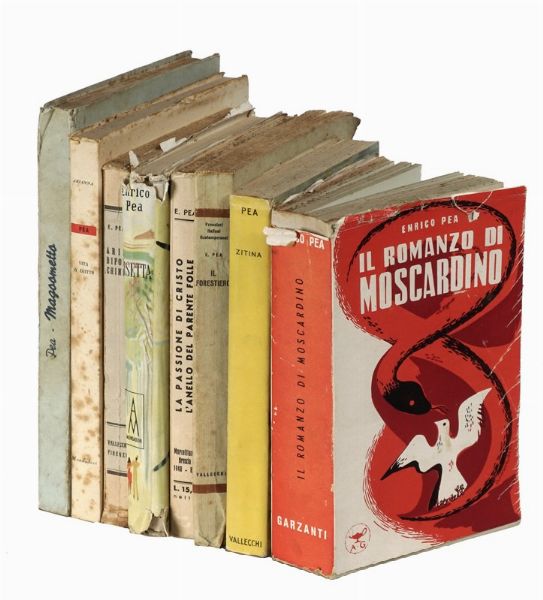 ENRICO PEA : Raccolta di 8 libri con dediche e firme autografe.  - Asta Libri, autografi e manoscritti - Associazione Nazionale - Case d'Asta italiane