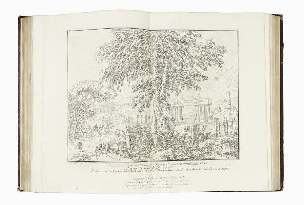 ANTONIO BASOLI : Raccolta di prospettive serie, rustiche e di paesaggio [...] disegnate da Francesco Cocchi budriese [...] incise da diversi scolari del professore Francesco Rosaspina, dall'Autore, dal disegnatore.  - Asta Libri, autografi e manoscritti - Associazione Nazionale - Case d'Asta italiane