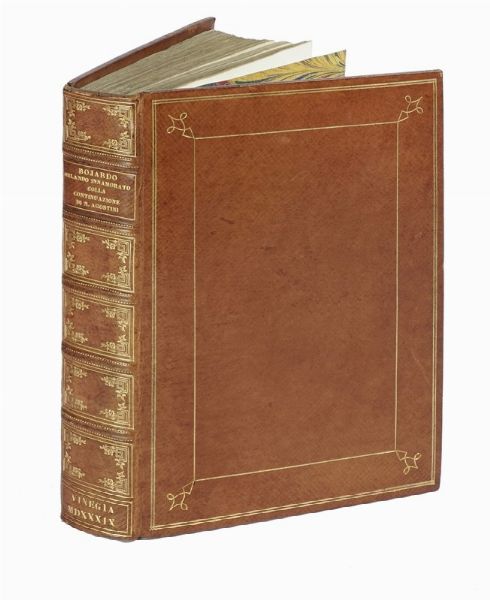 MATTEO MARIA BOIARDO : Orlando Innamorato. I tre libri dello innamoramento di Orlando (-Il quarto libro dello innamoramento di Orlando).  - Asta Libri, autografi e manoscritti - Associazione Nazionale - Case d'Asta italiane
