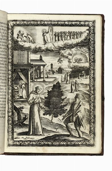BONAVENTURA DA BAGNOREGIO (SAN) : Vita del serafico S. Francesco [...] Tradotta in volgare, et di nuovo aggiuntovi le figure in rame...  - Asta Libri, autografi e manoscritti - Associazione Nazionale - Case d'Asta italiane