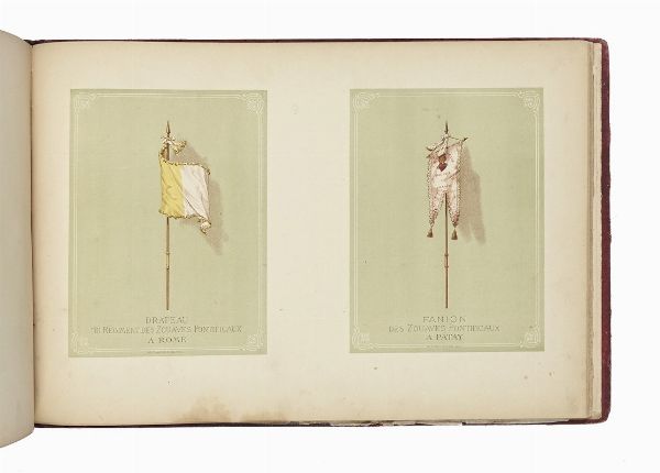 ATHANASE CHARLES MARIE (BARON DE) CHARETTE DE LA CONTRIE : Souvenir du regiment des Zouaves Pontificaux. Rome 1860-1870 - France 1870-1871...  - Asta Libri, autografi e manoscritti - Associazione Nazionale - Case d'Asta italiane