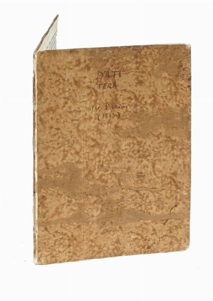 LEONARDO DATI : [Spera volgare].  - Asta Libri, autografi e manoscritti - Associazione Nazionale - Case d'Asta italiane