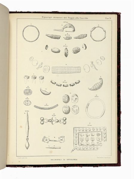 ISIDORO FALCHI : Vetulonia e la sua necropoli antichissima.  - Asta Libri, autografi e manoscritti - Associazione Nazionale - Case d'Asta italiane