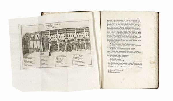 ANTONIO FRIZZI : Memorie per la storia di Ferrara [...] Tomo primo (-quinto postumo e ultimo).  - Asta Libri, autografi e manoscritti - Associazione Nazionale - Case d'Asta italiane