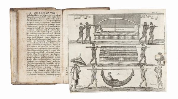 GIOVANNI FRANCESCO GEMELLI CARERI : Giro del mondo... Parte prima [terza -sesta].  - Asta Libri, autografi e manoscritti - Associazione Nazionale - Case d'Asta italiane