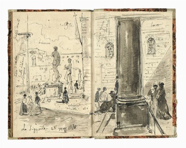 Giacinto Gigante : Guida manuale di Firenze e suoi contorni.  - Asta Libri, autografi e manoscritti - Associazione Nazionale - Case d'Asta italiane