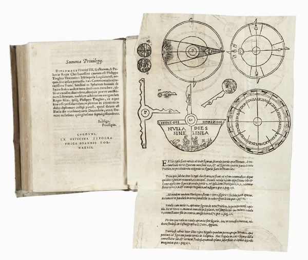FRANCESCO GIUNTINI : Commentaria in tertium & quartum capitulum Sphaerae Io. de Sacro Bosco.  - Asta Libri, autografi e manoscritti - Associazione Nazionale - Case d'Asta italiane