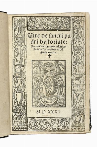 Hieronymus (santo) : Vite de sancti padri hystoriate...  - Asta Libri, autografi e manoscritti - Associazione Nazionale - Case d'Asta italiane