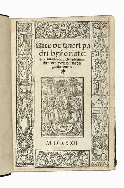Hieronymus (santo) : Vite de sancti padri hystoriate...  - Asta Libri, autografi e manoscritti - Associazione Nazionale - Case d'Asta italiane