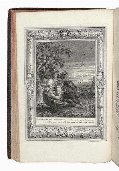 ANTOINE DE LA BARRE DE BEAUMARCHAIS : Le temple des muses, orn de LX tableaux [...] dessins & gravs par B. Picart le romain.  - Asta Libri, autografi e manoscritti - Associazione Nazionale - Case d'Asta italiane