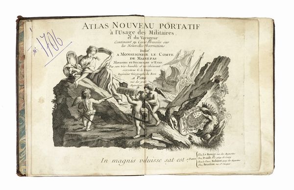 GEORGES LOUIS LE ROUGE : Atlas Nouveau Portatif a l'Usage des Militaires, et du Voyageur Contenant 91 Cartes Dressees sur les Nouvelles Observations...  - Asta Libri, autografi e manoscritti - Associazione Nazionale - Case d'Asta italiane