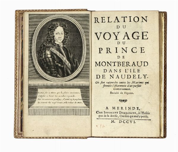 PIERRE (DE) LESCONVEL : Relation du voyage du Prince de Montberaud dans l'ile de Naudely.  - Asta Libri, autografi e manoscritti - Associazione Nazionale - Case d'Asta italiane
