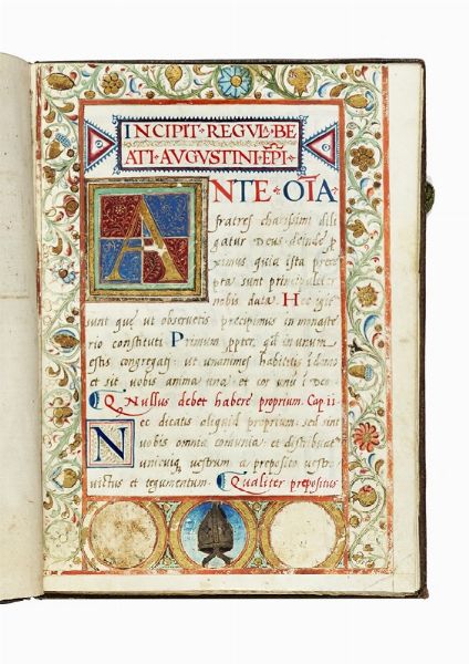Regula Beati Augustini episcopi.  - Asta Libri, autografi e manoscritti - Associazione Nazionale - Case d'Asta italiane